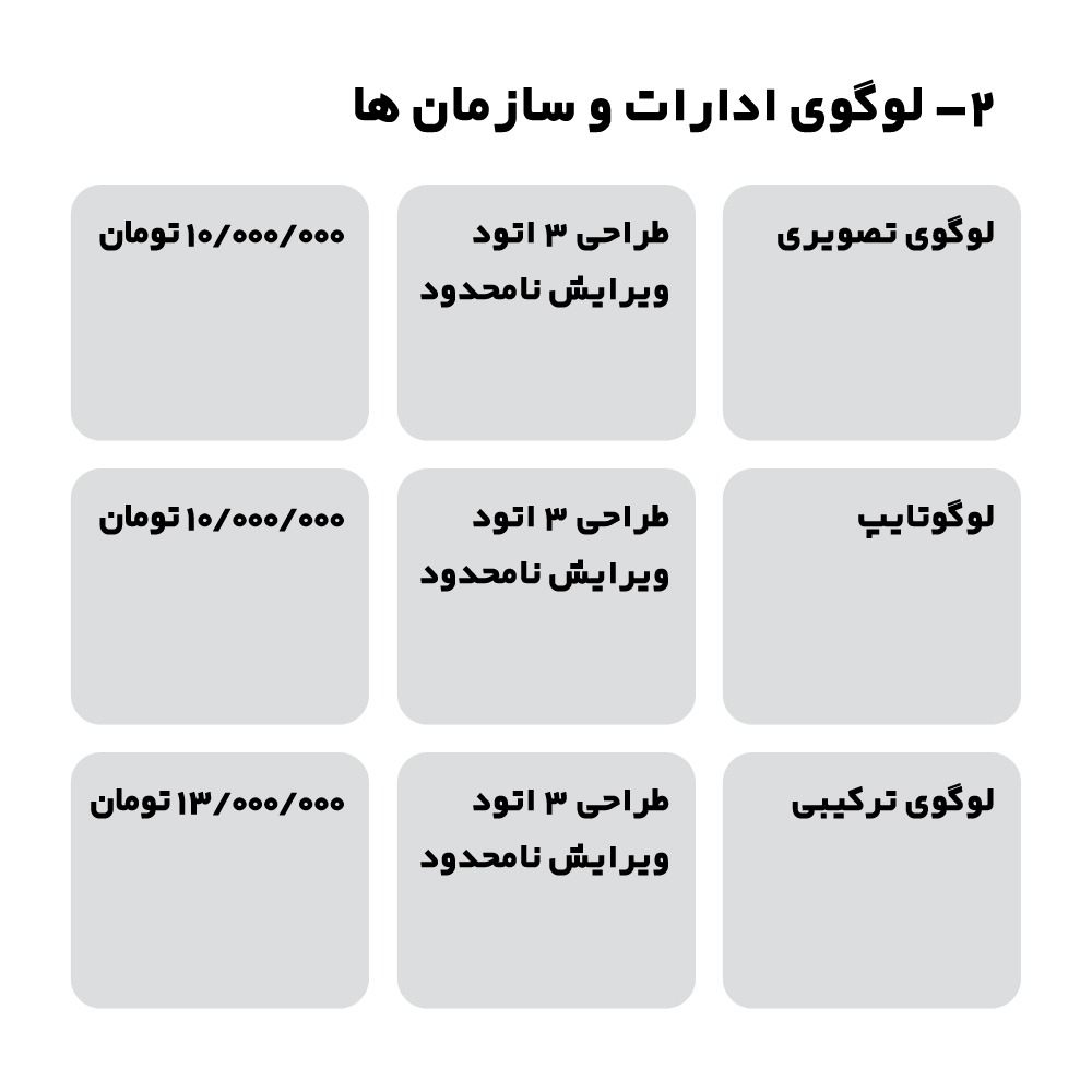 طراحی لوگو ادارات و سازمان ها